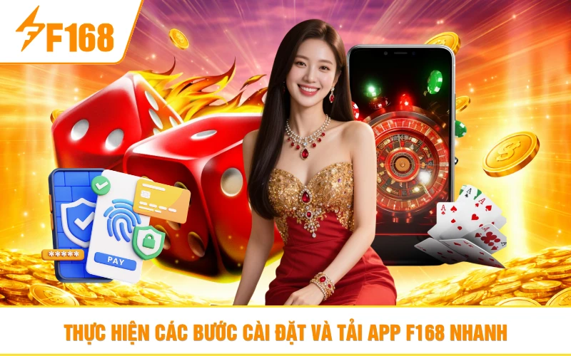 Thực hiện các bước cài đặt và tải app F168 nhanh